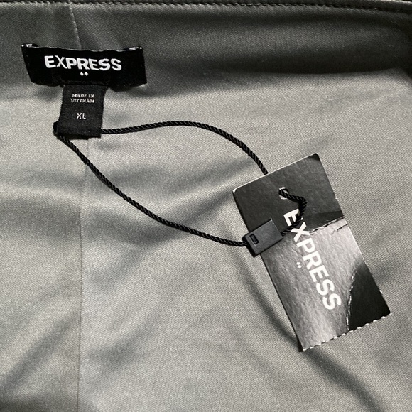 Express NWT Stretchy Midi Skirt Stone Gray Color Size XL - Picture 4 of 7